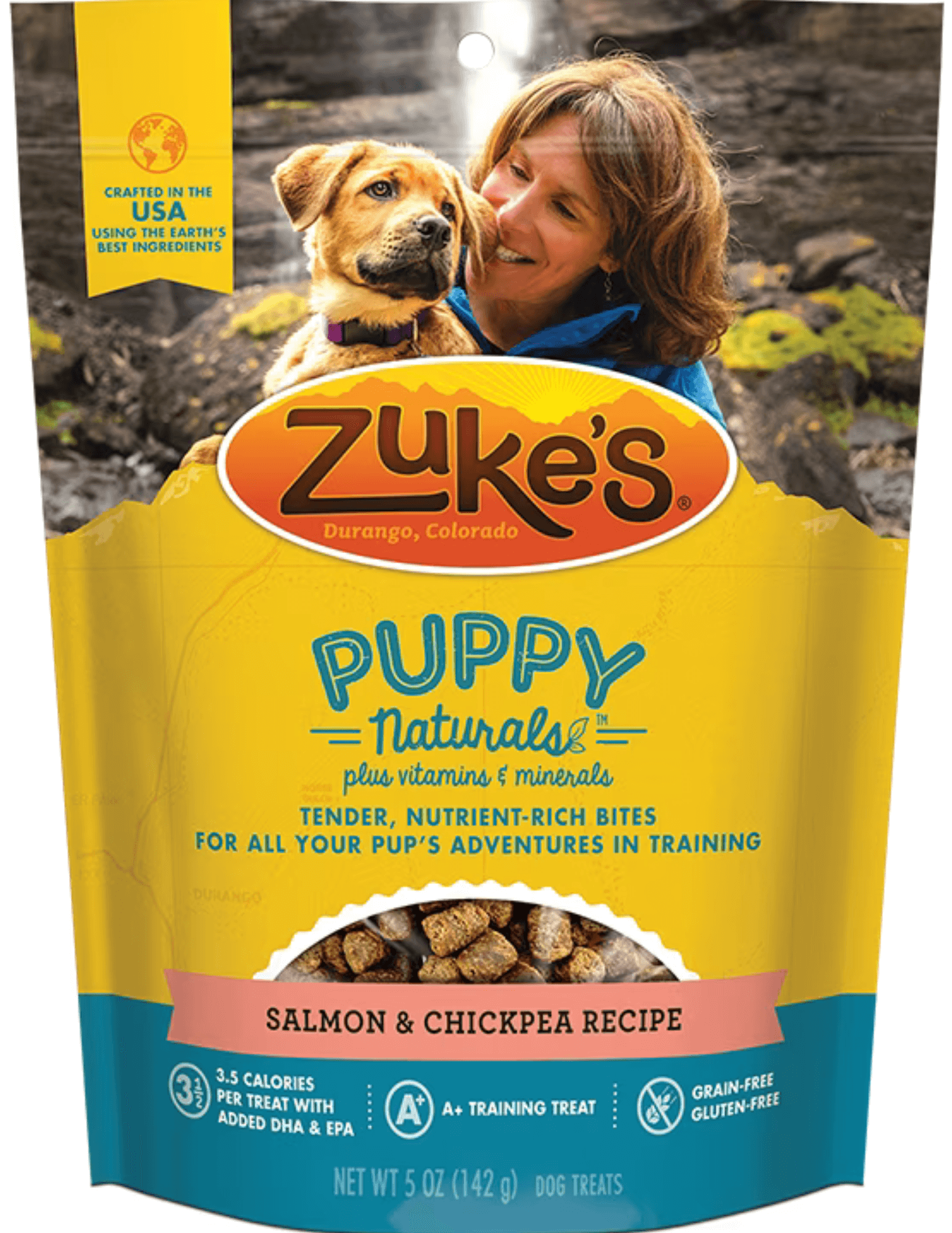 Zuke's - Puppy Naturals - Salmon & Chickpea Recipe Treats (For Puppies)