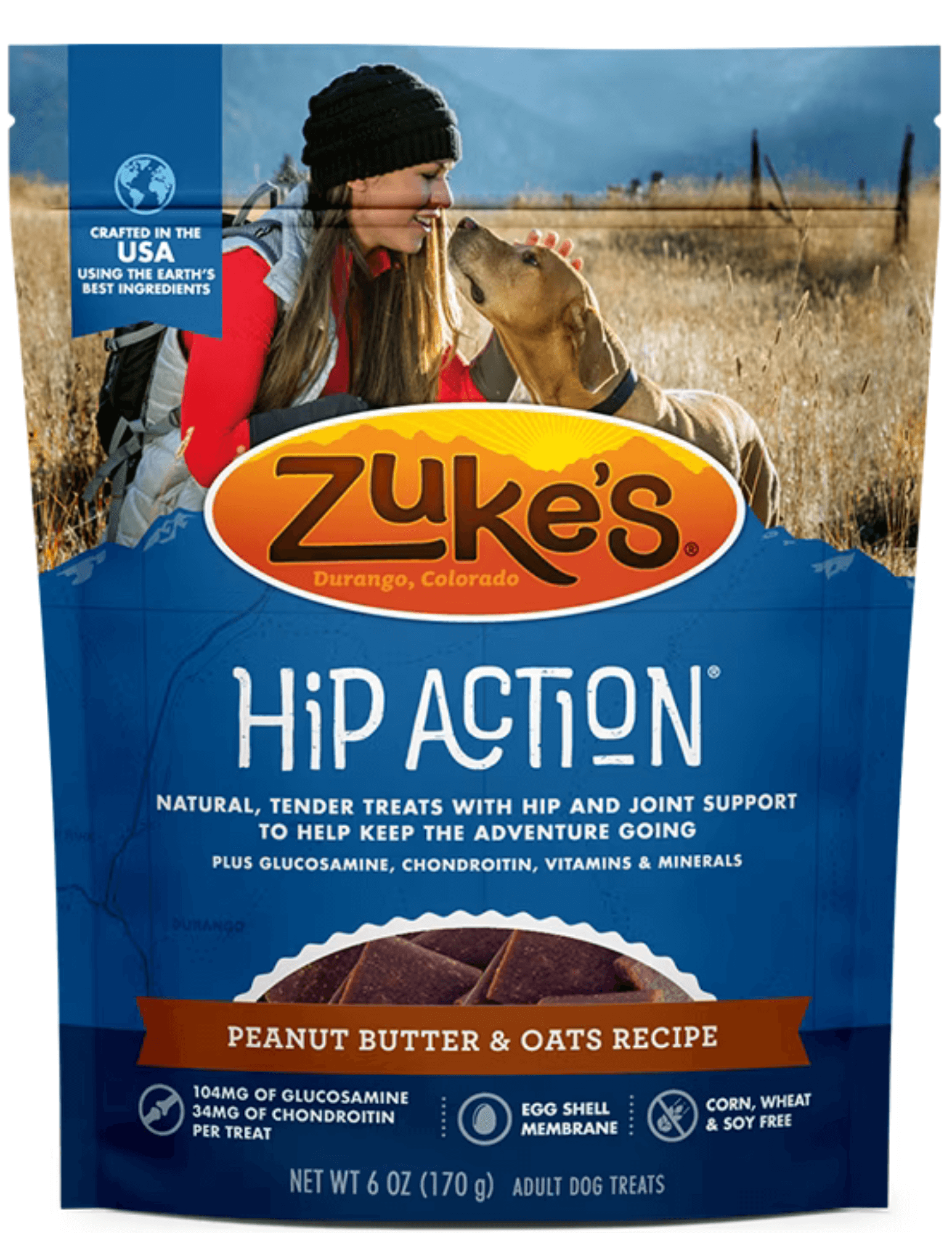 Zuke's - Hip Action - Peanut Butter & Oats Recipe Treats (For Dogs)