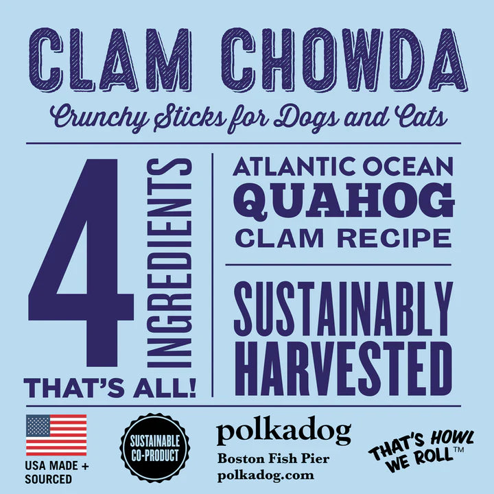 polkadog - Clam Chowda Sticks (Dog Treats)