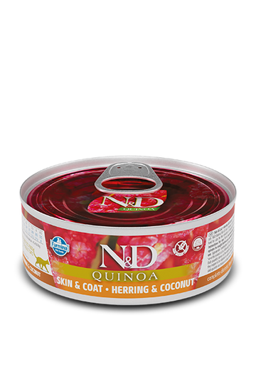 Farmina - N&D Quinoa - Skin & Coat Herring and Coconut Recipe (Wet Cat Food)