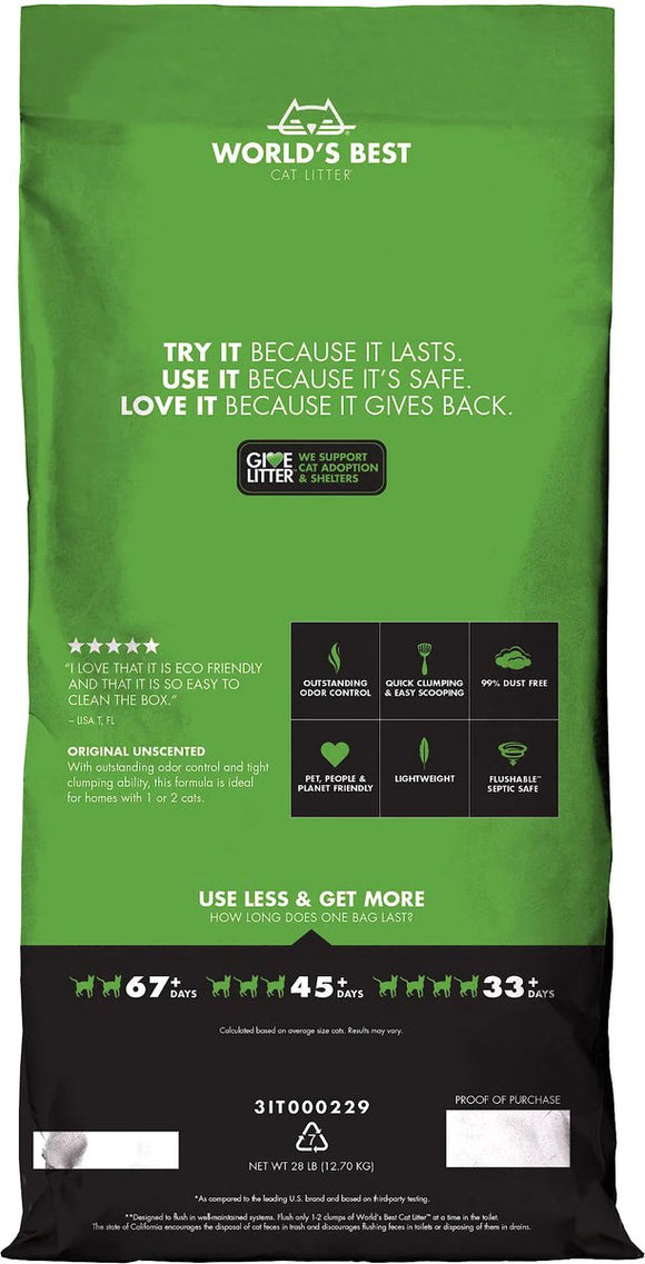 World's Best Cat Litter - Original Unscented