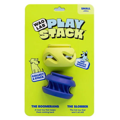 WAGLAB PlayStack 2-Pack, The Boomerang & The Slobber (For Dogs)