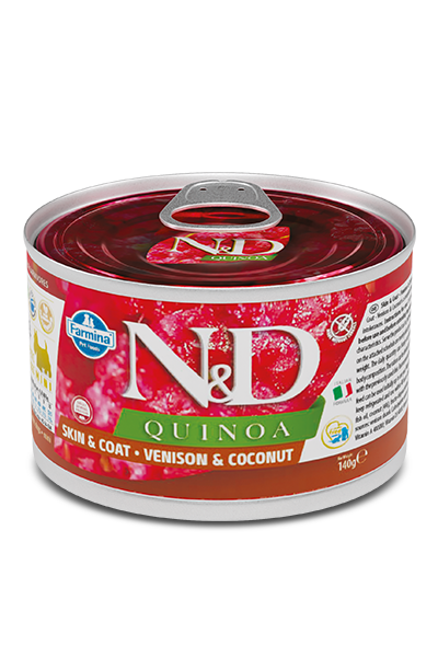 Farmina - N&D Quinoa Skin & Coat - Venison & Coconut Recipe (Wet Dog Food)