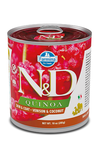 Farmina - N&D Quinoa Skin & Coat - Venison & Coconut Recipe (Wet Dog Food)