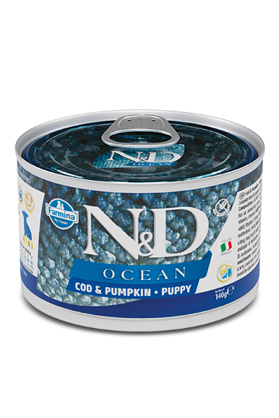 Farmina - N&D Ocean - Cod & Pumpkin Puppy Recipe (Wet Dog Food)