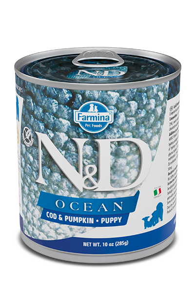 Farmina - N&D Ocean - Cod & Pumpkin Puppy Recipe (Wet Dog Food)