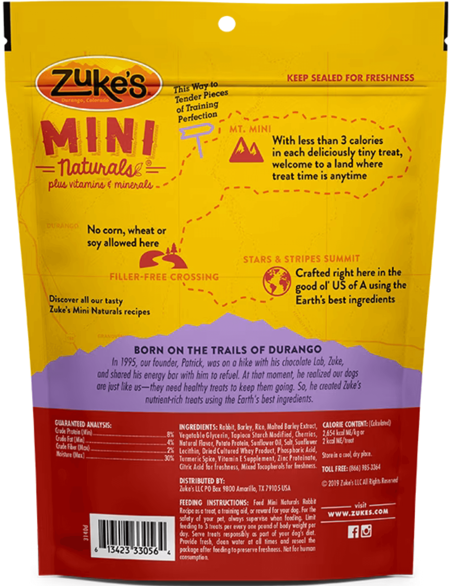Zuke's - Mini Naturals - Rabbit Recipe Treats (For Dogs)