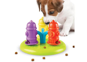 Brightkins - Spinning Hydrants Treat Puzzle (For Dogs)