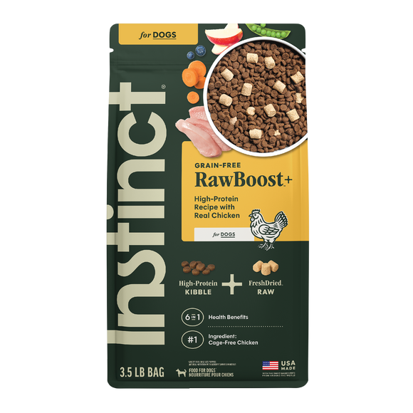 Instinct Raw Boost Real Chicken Recipe dry dog food, 3.5 lb bag