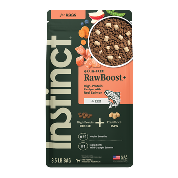 Instinct Raw Boost Real Salmon Recipe dry dog food, 3.5 lb bag