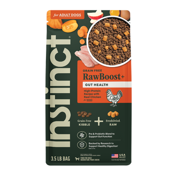 Instinct Raw Boost Gut Health Real Chicken Recipe dry dog food, 3.5 lb bag