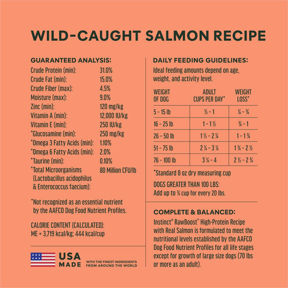 Instinct Raw Boost Real Salmon Recipe dry dog food
