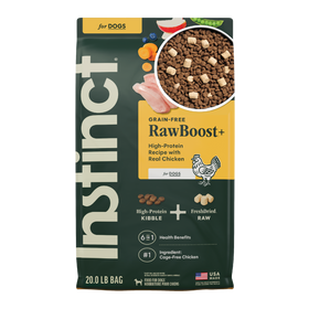 Instinct Raw Boost Real Chicken Recipe dry dog food, 20 lb bag