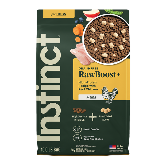 Instinct Raw Boost Real Chicken Recipe dry dog food, 10 lb bag