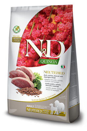 Farmina - N&D Quinoa - Neutered Duck & Quinoa Adult Med & Maxi (Dry Dog Food)
