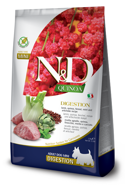 Farmina - N&D Quinoa Digestion - Lamb Mini (Dry Dog Food)