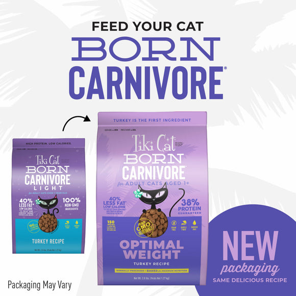 Tiki Cat - Born Carnivore - Optimal Weight Turkey Recipe (For Cats)