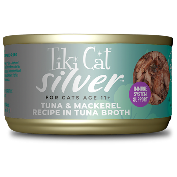 Tiki Cat - Silver - Whole Foods with Tuna & Mackerel Recipe (For Cats)