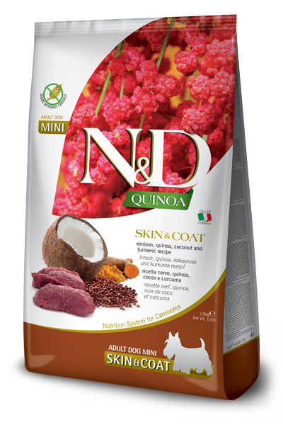 Farmina - N&D Quinoa - Skin & Coat Venison Mini (Dry Dog Food)