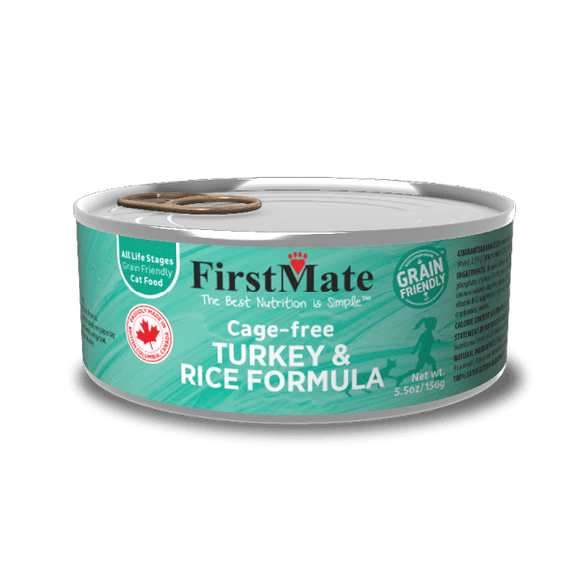 FirstMate - Cage Free Turkey & Rice Formula (For Cats)