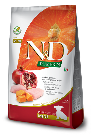 Farmina - N&D Pumpkin - Chicken, Pomegranate & Pumpkin Mini (Dry Puppy Food)