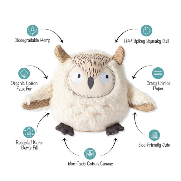 Fringe Studio Whoooooo's There owl toy features