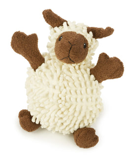 GoDog Fuzzy Wuzzy Lamb Chew Guard Plush Dog Toy