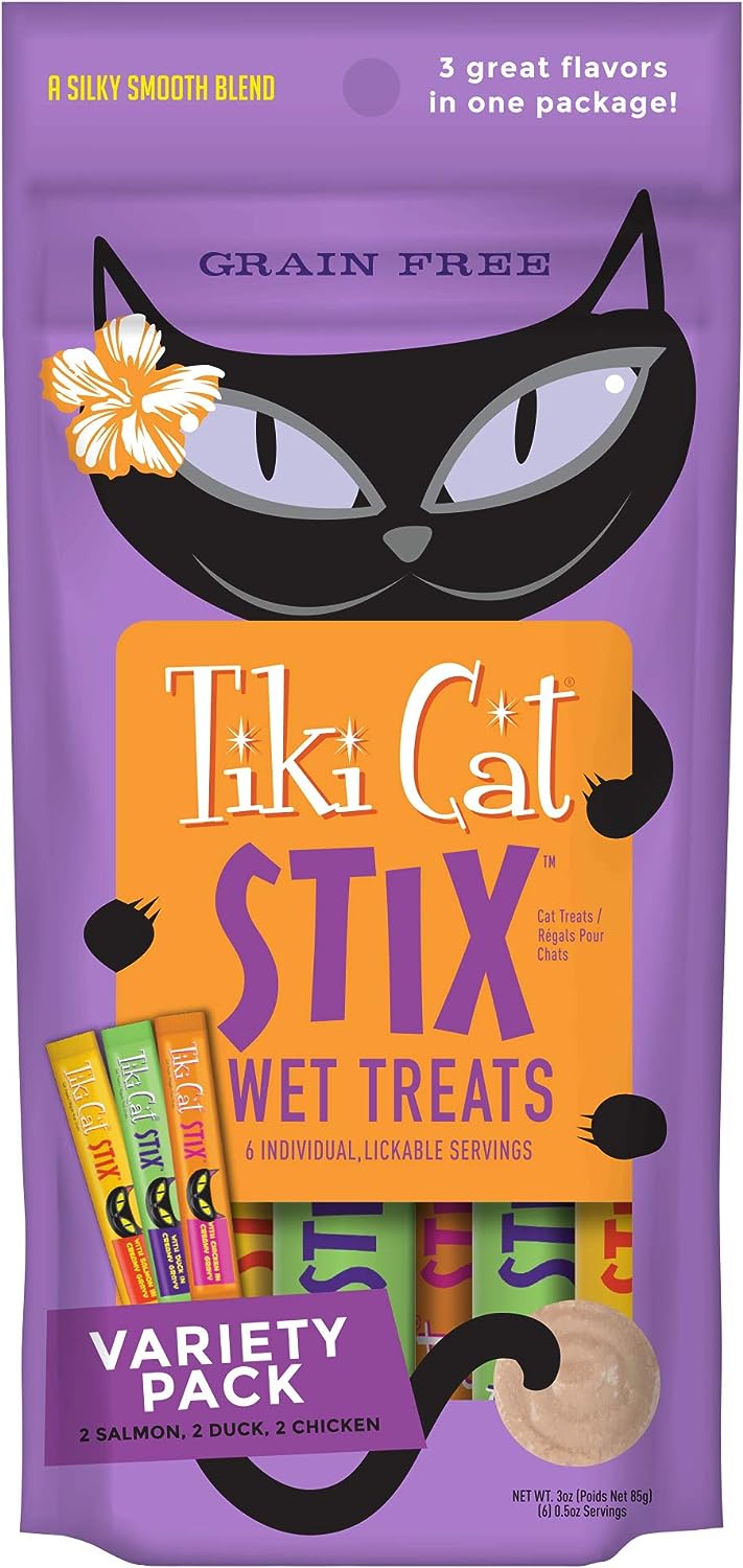Tiki Cat - STIX - Wet Lickable Treat Variety Pack (For Cats)