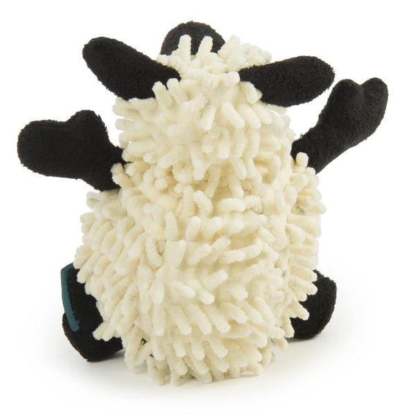 GoDog Fuzzy Wuzzy Lamb Chew Guard Plush Dog Toy