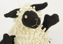 GoDog Fuzzy Wuzzy Lamb Chew Guard Plush Dog Toy