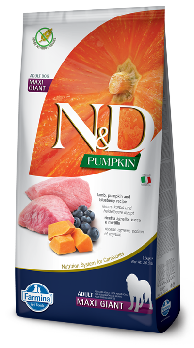 Farmina - N&D Pumpkin - Lamb, Blueberry & Pumpkin Giant (Dry Dog Food)