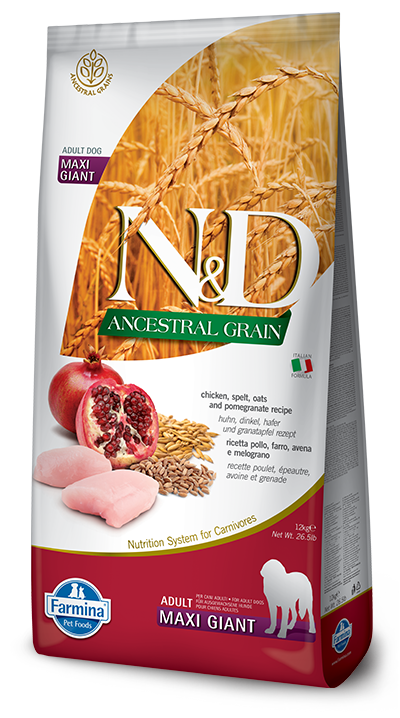 Farmina - N&D Ancestral Grain - Chicken & Pomegranate Giant (Dry Dog Food)