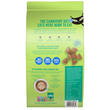 Tiki Cat - Born Carnivore - Indoor Health: Trout & Menhaden Fish Meal Recipe (For Cats)
