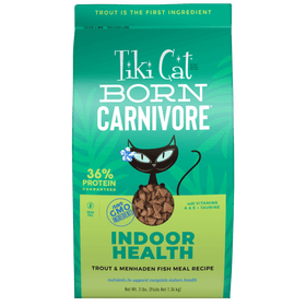 Tiki Cat - Born Carnivore - Indoor Health: Trout & Menhaden Fish Meal Recipe (For Cats)