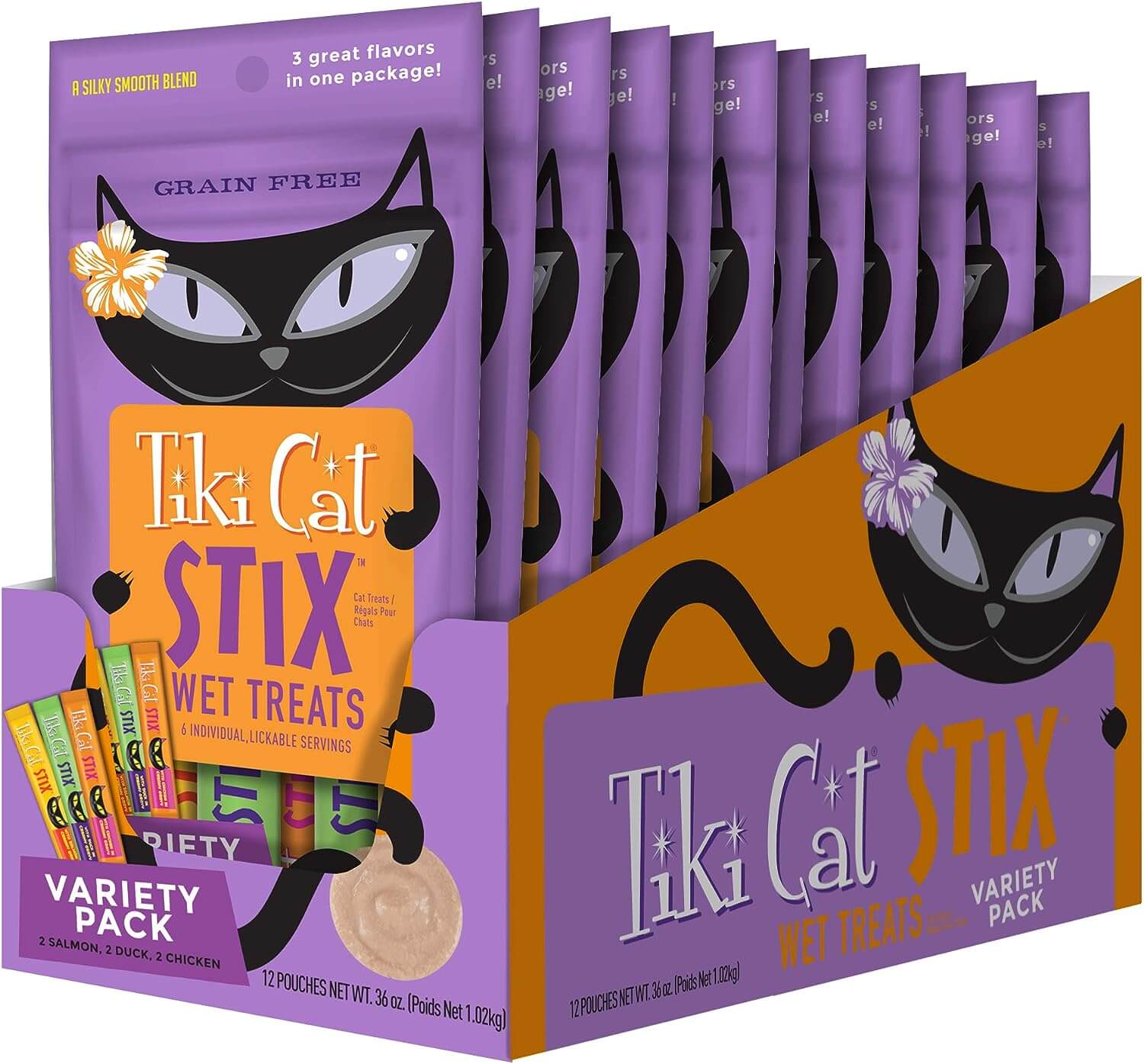 Tiki Cat - STIX - Wet Lickable Treat Variety Pack (For Cats)