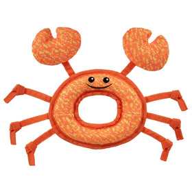 GoDog Tough Guard Curtis Crab Plush Dog Toy
