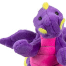 GoDog Dragons Chew Guard Squeaky Plush Dog Toy (Purple)