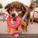 GoDog Tough Guard Curtis Crab Plush Dog Toy