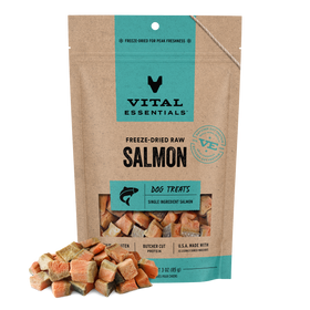 Vital Essentials Freeze-Dried Diced Salmon Treats (For Dogs)