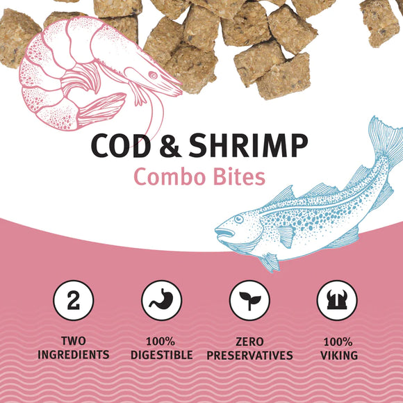 Icelandic+ - Cod & Shrimp Combo Bites Fish Dog Treats