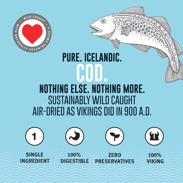 Icelandic+ - Hand Wrapped Cod Skin Short 5" Chew Sticks (For Dogs)