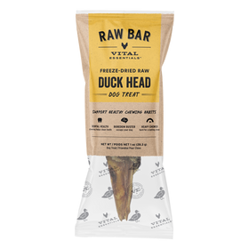 Vital Essentials Raw Bar Freeze-Dried Duck Heads Dog Treat