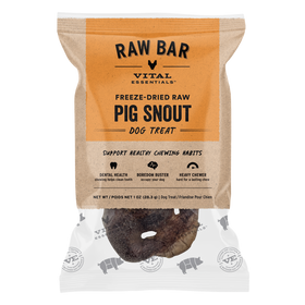 Vital Essentials Raw Bar Freeze-Dried Pig Snouts Dog Treat