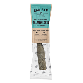 Vital Essentials Raw Bar Freeze-Dried Salmon Skin Dog Treat