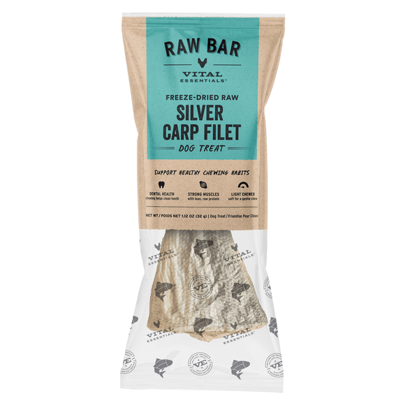 Vital Essentials Raw Bar - Freeze-Dried Silver Carp Filet (Treat For Dogs)