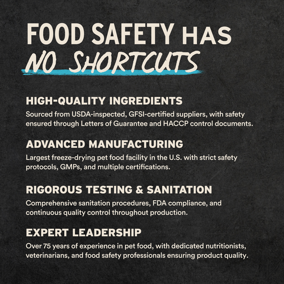 Vital Essentials food safety and quality