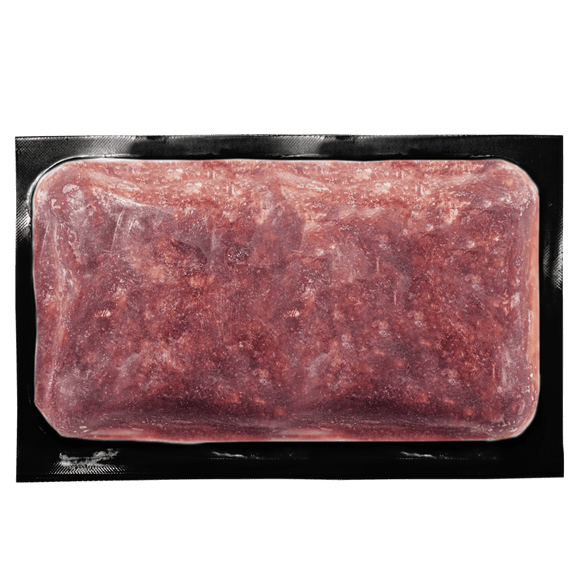 Vital Essentials Frozen Raw Beef Entree Patties back of bag