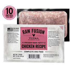 Vital Essentials Raw Fusion Chicken Recipe Patties for Dogs 4.7 lb