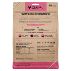 Vital Essentials Micro Nibs - Freeze-Dried Chicken & Whitefish Entree (For Cats)
