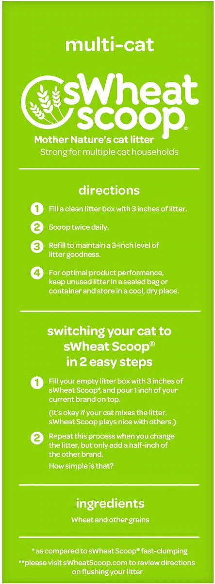 sWheat scoop - Multi-Cat Formula Cat Litter